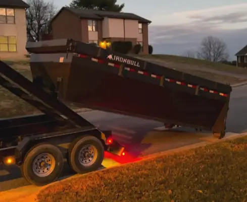Valley Wide Dumpsters team at work
